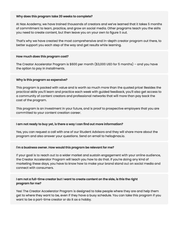 Creator Accelerator Program | Advanced Version - Page 21